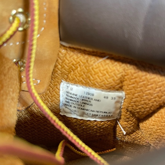 Timberland tan 6" wheat boot leather & gum sole work boots hikers BTS grunge - Picture 5 of 12